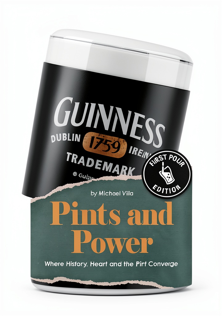Installing Irish History Kindle Biography First Pour Press – 155 Page eBook on a wooden desk