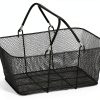 Store Supply Warehouse Black Mesh Basket Kit with Stand 17x12x7-1
