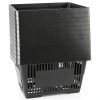 FAHKNS Plastic Shopping Basket 12pcs Black Retail with Flat Handles-6