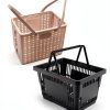 MNKXL White Collapsible Shopping Basket 18L Rectangular Modern Plastic-2
