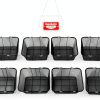 Shopping Basket DEIGEHJRE Rectangular Metal Set 12 pcs Galvanized-4