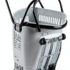 50 Liter Plastic Shopping Basket 4 Pack Gray Kekow Wheels Long Handle-2