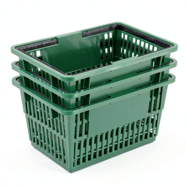 Good L Nylon Handle Storage Baskets 100lb Capacity Industrial-3