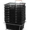 Store Supply Warehouse Black Mesh Basket Kit with Stand 17x12x7-0