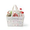 MNKXL White Collapsible Shopping Basket 18L Rectangular Modern Plastic-5