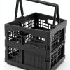 Zopnny Foldable Plastic Grocery Basket Set 2 Pieces 13.78x10.63x7.48-2