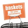 Store Supply Warehouse Black Mesh Basket Kit with Stand 17x12x7-4