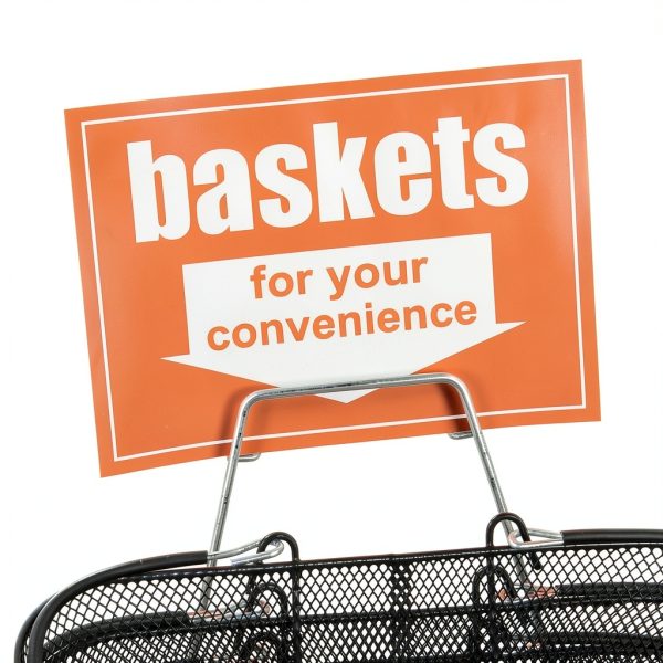 Store Supply Warehouse Black Mesh Basket Kit with Stand 17x12x7-4