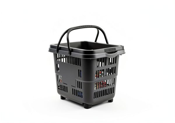 Retail Shopping Basket 4‑Piece Plastic with Wheels by Innouse-6
