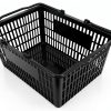 Healifty Plastic Shopping Basket Dark Grey 39x29x20 cm Retail Basket-7