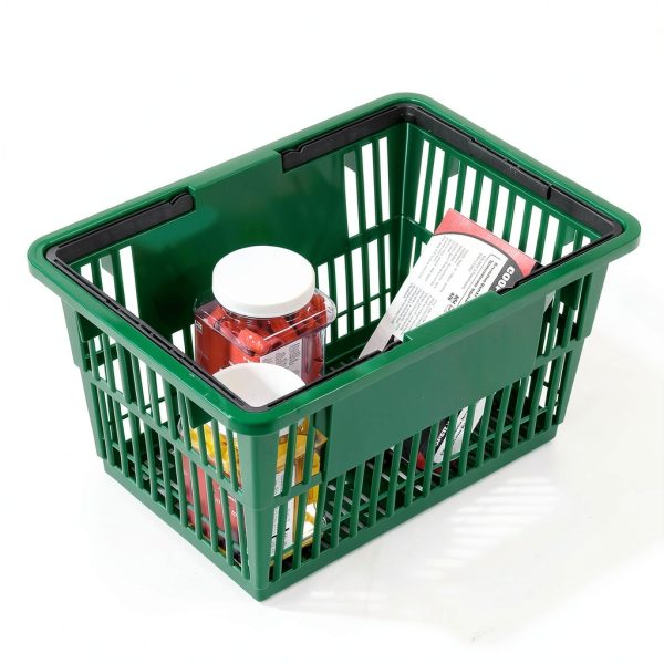 Good L Nylon Handle Storage Baskets 100lb Capacity Industrial-4