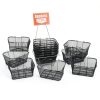 Store Supply Warehouse Black Mesh Basket Kit with Stand 17x12x7-2