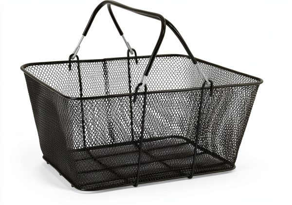 Shopping Basket DEIGEHJRE Rectangular Metal Set 12 pcs Galvanized-3