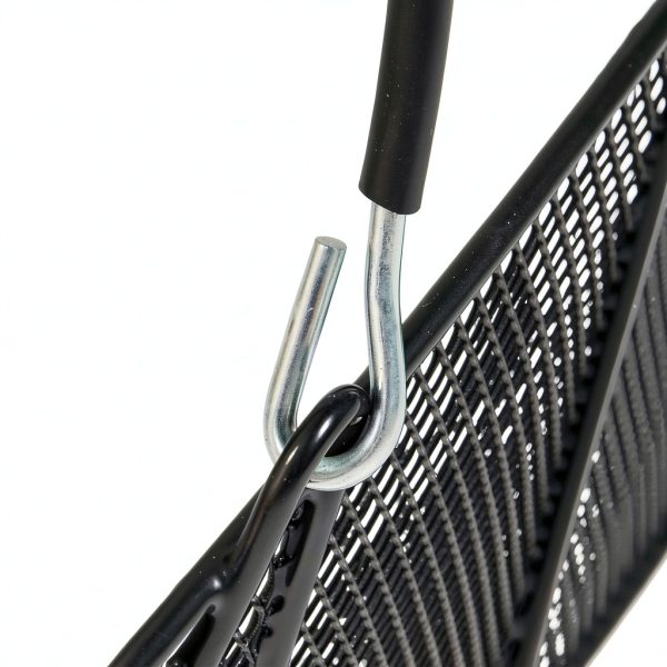 Store Supply Warehouse Black Mesh Basket Kit with Stand 17x12x7-3
