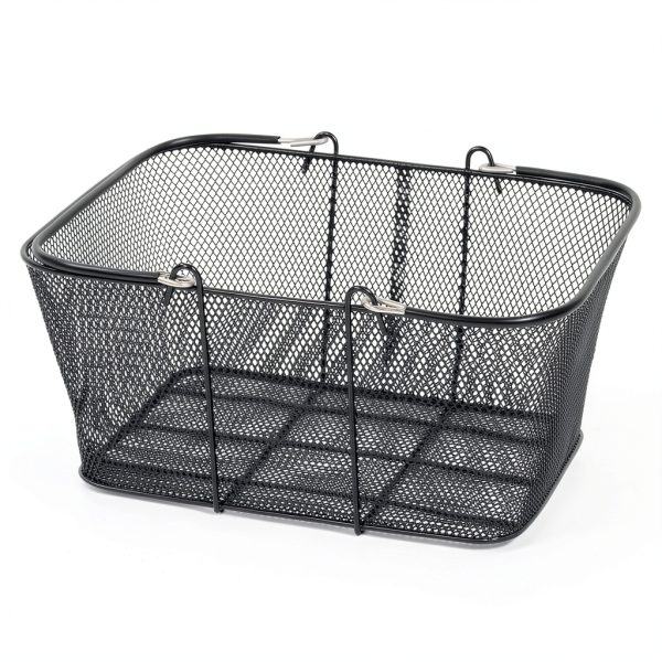 Store Supply Warehouse Black Mesh Basket Kit with Stand 17x12x7-5
