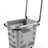 Retail Shopping Basket 4‑Piece Plastic with Wheels by Innouse-2