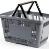 Zerdyne 4 piece 28L Gray Plastic Shopping Basket Durable 18.7 L-1