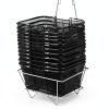 Mophorn 12PCS Shopping Baskets with Handles, Black Metal Shopping Basket, Portable Wire Shopping Basket, Black Wire Mesh shopping Basket Set for Stores Shopping-5
