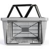 Zerdyne 4 piece 28L Gray Plastic Shopping Basket Durable 18.7 L-2
