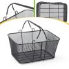 Shopping Baskets Remerry 20pcs 22L Black Metal Wire Cart-2