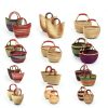 African Shopping Basket Africa Heartwood Project Leather Handle-7