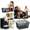 Shopping Baskets Remerry 20pcs 22L Black Metal Wire Cart-6