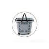 Shopping Cart Callyne 4-PCS 50L Gray Plastic Set with Long Pull Handle-3