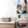 Shopping Baskets Remerry 20pcs 22L Black Metal Wire Cart-5